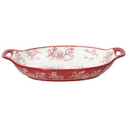 Red Porcelain Baking Dish 30.5x19.5 cm