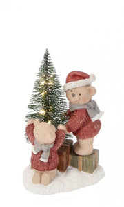 6x Decor Bear Alton 2F Red C