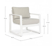 2x Armchair C-C Merrigan White Yk11