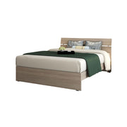 Double bed in wood for bedroom elm color cm 200x171xH 98