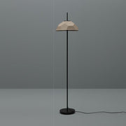 Floor lamp dove gray lampshade black base cm 34 x 160 h