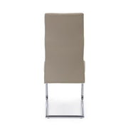 Chair in eco-leather Tortora THELMA 44x58x h104 cm