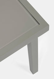 Garden set of 3 taupe metal living room Auri