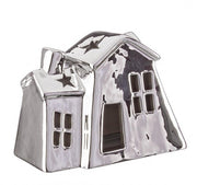 6x Silver Mirror House