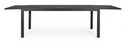 HILDE outdoor table in Anthracite aluminum Extendable 200-300x100x h75 cm