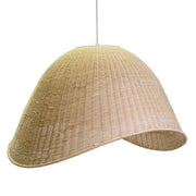 Bleached rattan chandelier with attachmentcm62,5x53,5h40