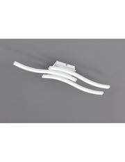 Modern Ceiling Lamp 3 Led Wavy Rods 4000k Route White Trio Lighting