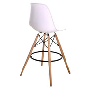 White wood resin bar stool cm54x54h108