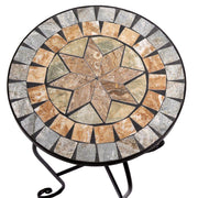 Urbino metal mosaic table with 2 chairs