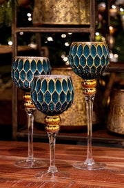 Set of 2 Rachel Calice Verd Candle Holders