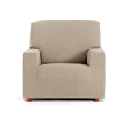 Troya beige elastic armchair cover 80/110