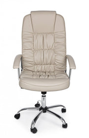 Dehli dove gray eco-leather office armchair
