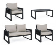 Captiva anthracite garden lounge set