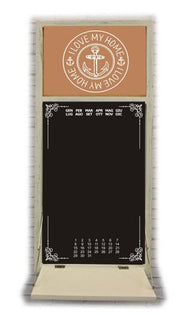 Calendar blackboard with shelf and chalk cm30x65x3,5-20