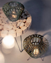 4x Tripod Grass Lantern Green L