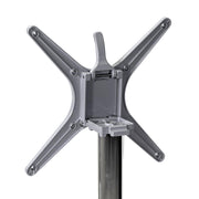Folding gray aluminum table base
