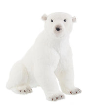 White Sitting Alaska Bear - L