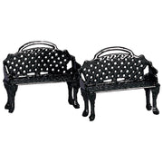 GARDEN BENCH, SET OF 2