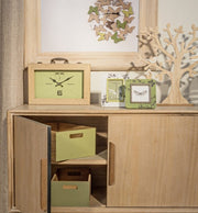 Wooden table clock 36 x 25 cm