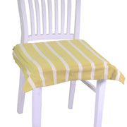 Square lime striped pop cushion cm40x40h4