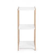 Brooklyn bathroom kitchen shelf in white bamboo