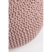 Pink woven pouf furnish design cm 80