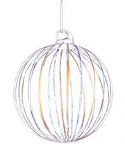 12x Gold Transparent Stripe Vt Sphere