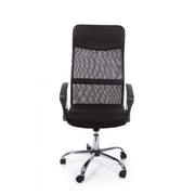 Dakar faux leather office armchair with black armrests