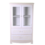 Lubecca display cabinet 2 doors + 2 drawers cm70x35h121