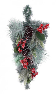 6x Red Ice Drop Decor. Cheryl Bacche