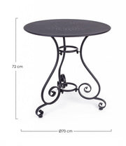 Etienne table Anthracite D70
