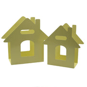 Metal magazine rack house 1-2 cream cm29x12h29