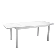 Sullivan white extendable aluminum table