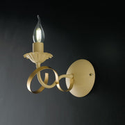 Applique in iron ivory gold pickled one light 22x h18 cm