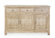 Sideboard 3 doors and 3 drawers in natural style wood