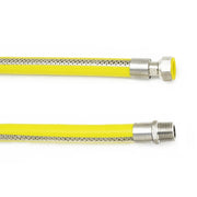 Flexible steel hose for gas