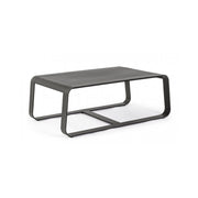 Outdoor coffee table in Anthracite aluminum MERRIGAN 105x62x h38 cm