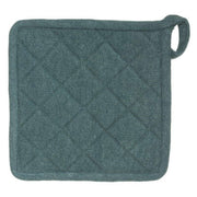 Wilde mitt plus pot holder Peacock blue color