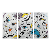 Lupia - Collection 3 Pieces Pictures On Canvas Miro' Style