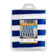 Awning for balcony blue and white stripes 140 x 300 cm