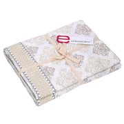 Rectangular white venice brocade tablecloth cm140x240