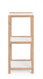 Brooklyn bathroom kitchen shelf in white bamboo