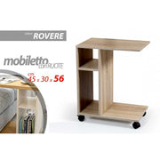 Servetto sofa bed magazine rack oak food stand cm 45 x 30 x 56 h