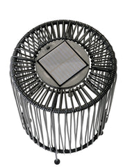 Iron table solar lamp