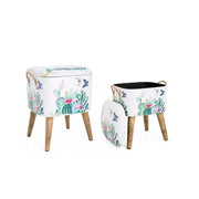 Set of two Forestis stools with container bizzotto