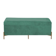 Sage green velvet bench cm115x40h45