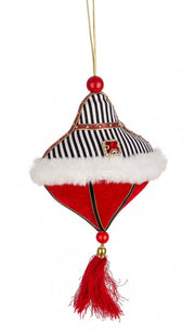 6x Red Alwyn Spinning Pendant