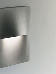 Round Aluminum Cast Wall Sconce with Satin Diffuser - 3W, 360 Lumens Graphite