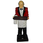 Waiter with resin tray h145 cm
