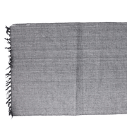 Rectangular placemat 35x50 cm in gray recycled cotton Basic Line
